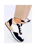 Dámské sportovní boty BB2216 Bílo-černo-béžová - Inello Dámské sportovní boty BB2216 Bílo-černo-béžová - Inello