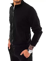 Pánská mikina na zip černá FashionStreet BX5029 Pánská mikina na zip černá FashionStreet BX5029