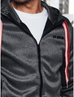 Pánská tmavě šedá mikina FashionStreet BX5859 Pánská tmavě šedá mikina FashionStreet BX5859