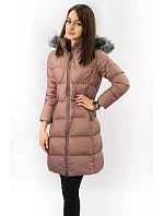 Dámská zimní prošívaná bunda starorůžová (7701) Dámská zimní prošívaná bunda starorůžová (7701)