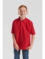 Fruit of the Loom Kids 65/35 Polo Dětské piqué polo 16.3417 red Fruit of the Loom Kids 65/35 Polo Dětské piqué polo 16.3417 red