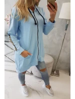 Mikina se zipem na zádech modrá Mikina se zipem na zádech modrá