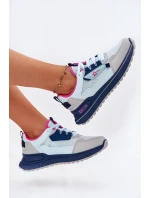 Dámské Sportovní Boty Na Platformě Big Star RR274A225 HI-POLY SYSTEM Modré