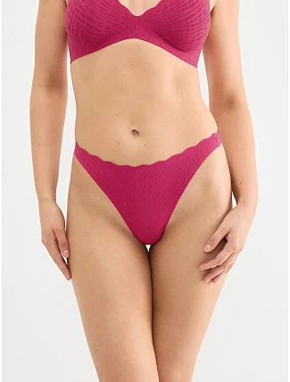 Tanga ZERO Feel Bliss String - Berry - SLOGGI