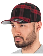 Flexfit 6197 6 panelová kšiltovka "Tartan Plaid" 55.6197 black/red Flexfit 6197 6 panelová kšiltovka "Tartan Plaid" 55.6197 black/red