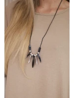 Sada halenky + kalhot s přívěskem kapučíno