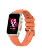 Dámské chytré hodinky RUBICON RNCF06 Titan/Orange SMARUB221 Dámské chytré hodinky RUBICON RNCF06 Titan/Orange SMARUB221