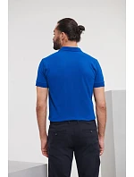 Russell Athletic 566M Pánské elastické piqué polo 10.566M azure blue Russell Athletic 566M Pánské elastické piqué polo 10.566M azure blue