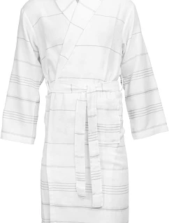 The One Towelling Hamam Bathrobe Hamam župan 48.1012 white/grey