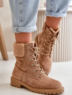 Dámské podšité pracovní boty na zip hnědé Mivael