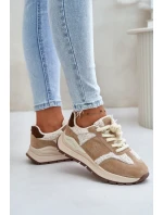 Zateplené dámské kožené sneakersy Big Star OO274A317 HI-POLY SYSTEM Béžové Zateplené dámské kožené sneakersy Big Star OO274A317 HI-POLY SYSTEM Béžové