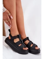 Dámské Sandály Na Platformě Černé Nitavelia