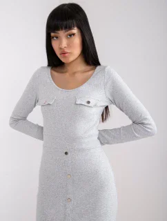 Šaty RV SK 7437.67 světle šedá