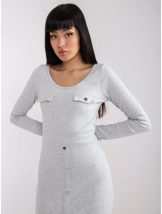 Šaty RV SK 7437.67 světle šedá