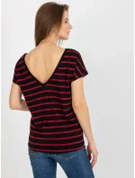 Dámské tričko RV TS 8568.75 černá a červená - FPrice