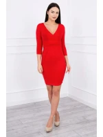 Těhotenské šaty 8317 červené - Kesi