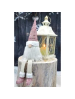 DEKORATIVNÍ TRPASLÍK LESKLÝ SANTA 38+20CM RŮŽOVÝ DEKORATIVNÍ TRPASLÍK LESKLÝ SANTA 38+20CM RŮŽOVÝ