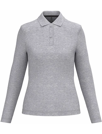 Kariban K 244 Dámské piqué polo s dlouhým rukávem 20.K244 oxford grey Kariban K 244 Dámské piqué polo s dlouhým rukávem 20.K244 oxford grey