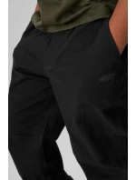Chlapecké Jogger Kalhoty Casual Hladké 4F 4FJWMM00TTROM0812-20S Černé