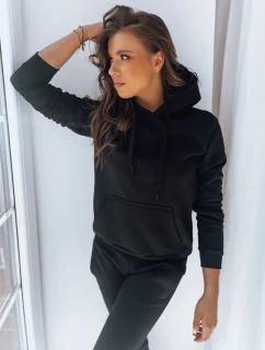 Dámská mikina BASIC s kapucí černá BY0158z