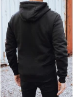 Pánská zateplená mikina s kapucí černá FashionStreet BX5918