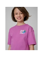 Dívčí volné tričko s potiskem 4F 4FJRSS26TTSHF3827-51S