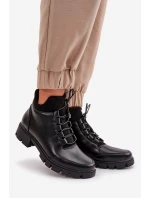 Nízké dámské boty s ekologickou kůží černé Erisabelle Nízké dámské boty s ekologickou kůží černé Erisabelle