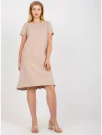 Šaty RV SK 7912.10P béžová Šaty RV SK 7912.10P béžová