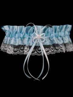 Podvazek PW-30 bílomodrá - Julimex