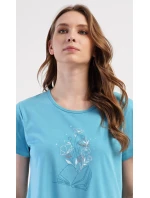 Dámské domácí šaty s krátkým rukávem Book Dámské domácí šaty s krátkým rukávem Book