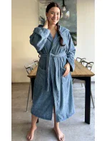 Dámský župan dlouhý s kapucí Klára