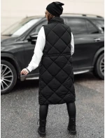 Dámská dlouhá prošívaná vesta ARCTVEST černá FashionStreet TY4765 Dámská dlouhá prošívaná vesta ARCTVEST černá FashionStreet TY4765