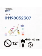 Dětské kolo 12" Peppa Pig zelené 1198