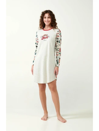 Vamp - Dámská noční košile s potiskem 21654 - Vamp Vamp - Dámská noční košile s potiskem 21654 - Vamp