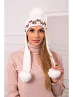 Dámská klapka na uši Nadia K321 bílá