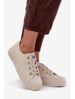 Dámské tenisky na platformě LEE ISLA C WOMEN LOW 50253001.35E Béžové