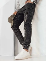 Pánské džínové kalhoty jogger černé FashionStreet UX3944