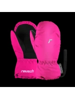 Reusch Olly R-TEX® XT Mitten dětské nepromokavé zateplené jednoprsté lyžařské rukavice na suchý zip růžové (61/85/588/3350)