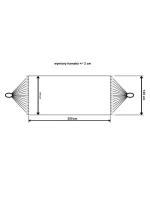 ZAHRADNÍ HOUPACÍ SÍŤ PRO 2 OSOBY 200X150CM S TYČÍ A STŘAPCEM MIAMI NATURA JUNGLE