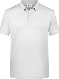 Daiber 8010 Pánské piqué polo z bio bavlny 02.8010 white