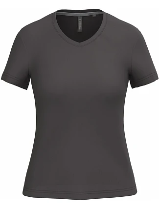 Kariban K 381 Dámské tričko s výstřihem do V 20.K381 dark grey Kariban K 381 Dámské tričko s výstřihem do V 20.K381 dark grey