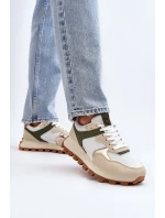 Dámské sportovní boty tenisky Beige-Zelené Ralita