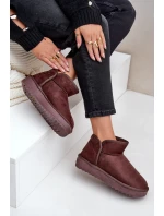 Sněhule Na Platformě Dámské D.Franklin DFSH370010 Čokoládové