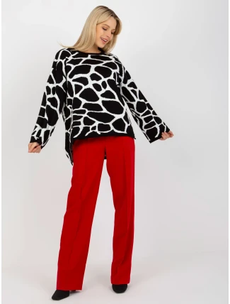 Svetr RV SW 14276.09X bílá černá Svetr RV SW 14276.09X bílá černá