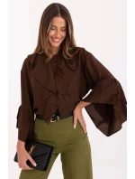 Košile s dlouhým rukávem model 220228 Rue Paris Košile s dlouhým rukávem model 220228 Rue Paris