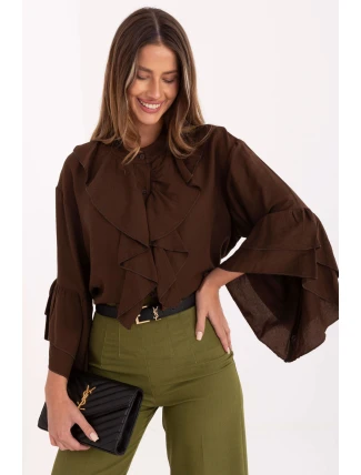 Košile s dlouhým rukávem model 220228 Rue Paris Košile s dlouhým rukávem model 220228 Rue Paris