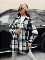 Dámské oversize košilové sako PLAIDIFY černé FashionStreet TY4752