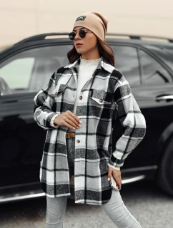 Dámské oversize košilové sako PLAIDIFY černé FashionStreet TY4752