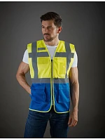 Yoko HVW 820 Hi-Vis síťovaná bezpečnostní vesta 79.W820 hi vis orange
