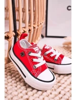 Dětské Klasické Tenisky Nízké BIG STAR HH374196 červené